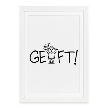 Done! Conclusion - Framed poster (27 × 37 cm) - white - Front