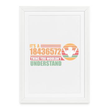 18436572 - V8 Engine Car Enthusiasts Mechanics - Framed poster (27 × 37 cm) - white - Front