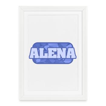 Alena as a gift idea - Framed poster (27 × 37 cm) - white - Front