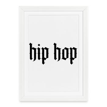 Hip-hop gothique - Affiche encadrée (27 × 37 cm) - blanc - Devant