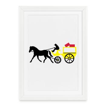 entraîneur - Affiche encadrée (27 × 37 cm) - blanc - Devant