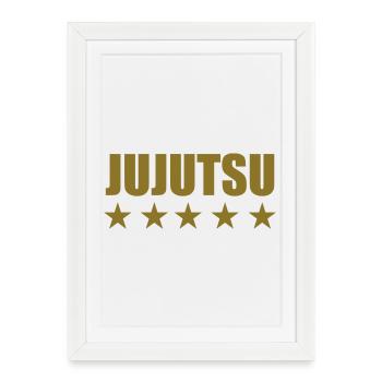 Jujutsu Jiu Jitsu Jiujitsu Ju-jitsu Jiu-jitsu - Framed poster (27 × 37 cm) - white - Front