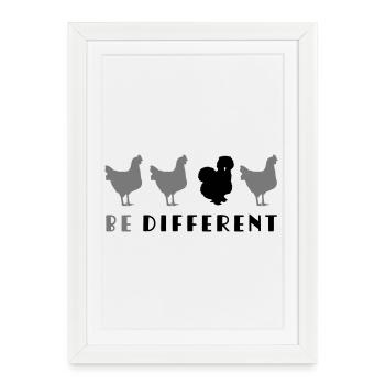 Be Different - Framed poster (27 × 37 cm) - white - Front