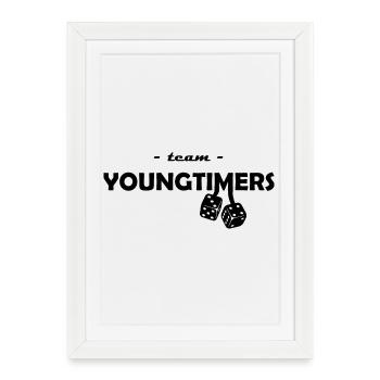 Team YoungTimers - Framed poster (27 × 37 cm) - white - Front