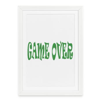 Fin du jeu - Affiche encadrée (27 × 37 cm) - blanc - Devant