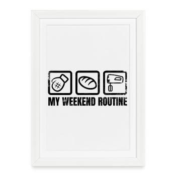 A Baker's Weekend - Framed poster (27 × 37 cm) - white - Front