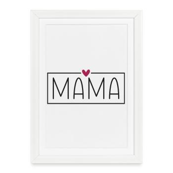 Maman - Affiche encadrée (27 × 37 cm) - blanc - Devant