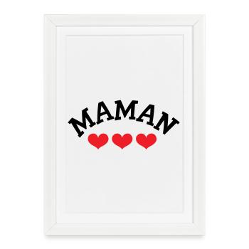 Mom / Mother's Day - Framed poster (27 × 37 cm) - white - Front