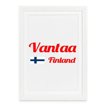Vantaa Finland Print - Framed poster (27 × 37 cm) - white - Front