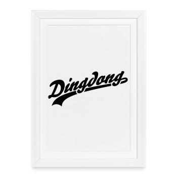 Dingdong - Affiche encadrée (27 × 37 cm) - blanc - Devant