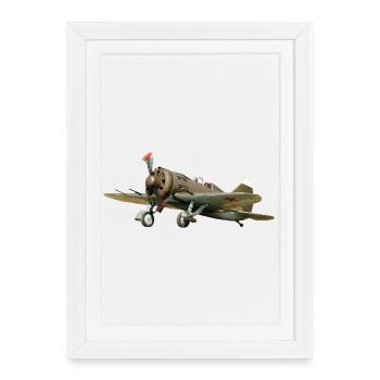 I-16 - Affiche encadrée (27 × 37 cm) - blanc - Devant