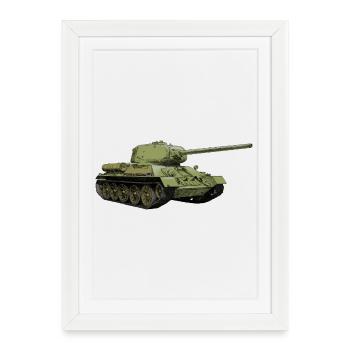 T-34 - Affiche encadrée (27 × 37 cm) - blanc - Devant