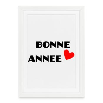 HAPPY NEW YEAR. NEW YEAR'S EVE. NEW YEAR - Framed poster (27 × 37 cm) - white - Front