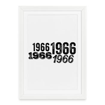 1966 - Framed poster (27 × 37 cm) - white - Front