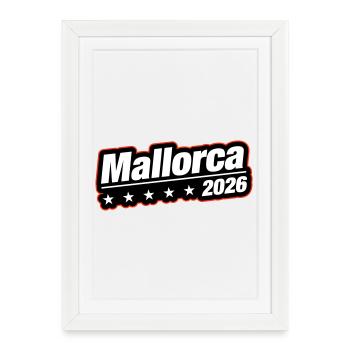 Mallorca 2026 - Framed poster (27 × 37 cm) - white - Front
