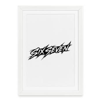 Six Seven Memes - Framed poster (27 × 37 cm) - white - Front
