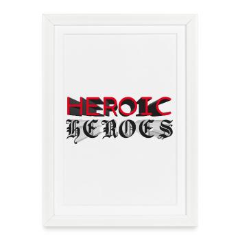 HEROIC HEROES - let's talk - Framed poster (27 × 37 cm) - white - Front