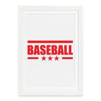Baseball - Sport *** - Framed poster (27 × 37 cm) - white - Front