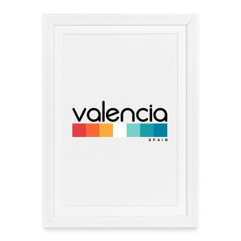 Valence - Espagne - Espagne - Espagne - Affiche encadrée (27 × 37 cm) - blanc - Devant