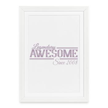 Légendaire 18e anniversaire Millésime 2008 - Affiche encadrée (27 × 37 cm) - blanc - Devant