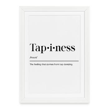 Tap Dance Shirt - Framed poster (27 × 37 cm) - white - Front