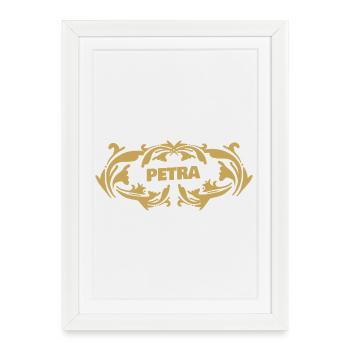 Nom : Petra - Affiche encadrée (27 × 37 cm) - blanc - Devant