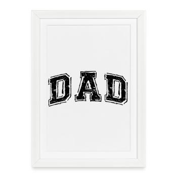 Dad Dad Father Father's Day Gift - Framed poster (27 × 37 cm) - white - Front