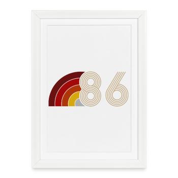 Vintage Astro 40 Years Forties Party 1986 - Framed poster (27 × 37 cm) - white - Front