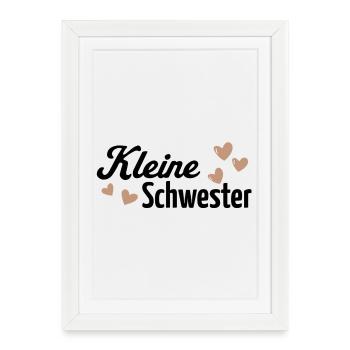 kleine Schwester - Framed poster (27 × 37 cm) - white - Front