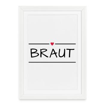 Bride hen party - Framed poster (27 × 37 cm) - white - Front