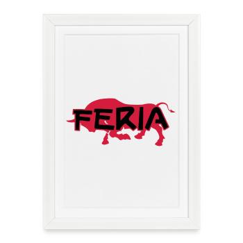 Feria - Affiche encadrée (27 × 37 cm) - blanc - Devant