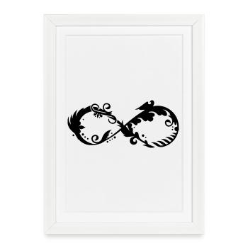 A symbol of infinity - Framed poster (27 × 37 cm) - white - Front