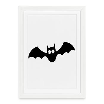bat 001 - Affiche encadrée (27 × 37 cm) - blanc - Devant
