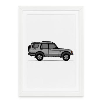 Discovery 2 Silver - Framed poster (27 × 37 cm) - white - Front