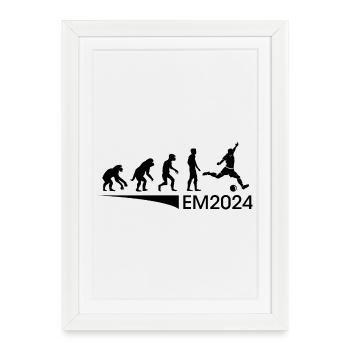 Evolution Football Fan Team Icon - Framed poster (27 × 37 cm) - white - Front