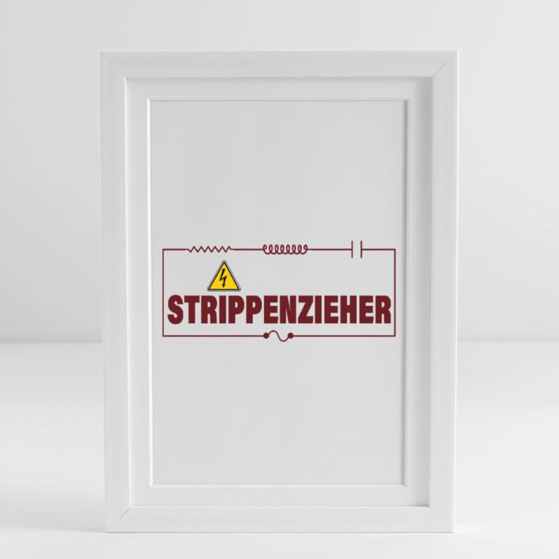 STRING-PULLER Framed poster (27 × 37 cm)