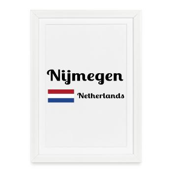 Nijmegen Netherlands - Stylish prints - Framed poster (27 × 37 cm) - white - Front