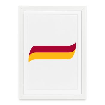 Sari Kirmizi - Affiche encadrée (27 × 37 cm) - blanc - Devant
