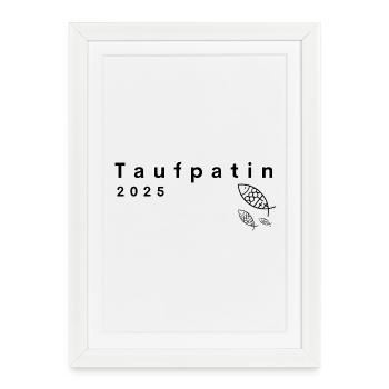 Marraine 2025 Poissons 3 Traverses Paysage Clair - Affiche encadrée (27 × 37 cm) - blanc - Devant