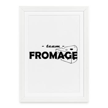 Team Cheese - Framed poster (27 × 37 cm) - white - Front