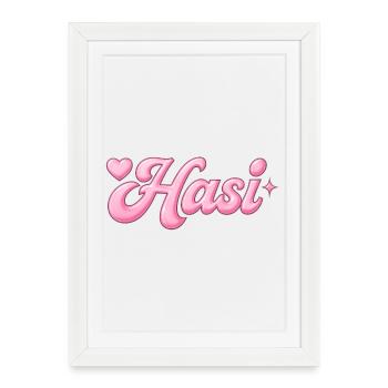 Conception Hasi / y2k - Affiche encadrée (27 × 37 cm) - blanc - Devant