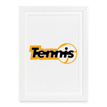 Tennis - Framed poster (27 × 37 cm) - white - Front