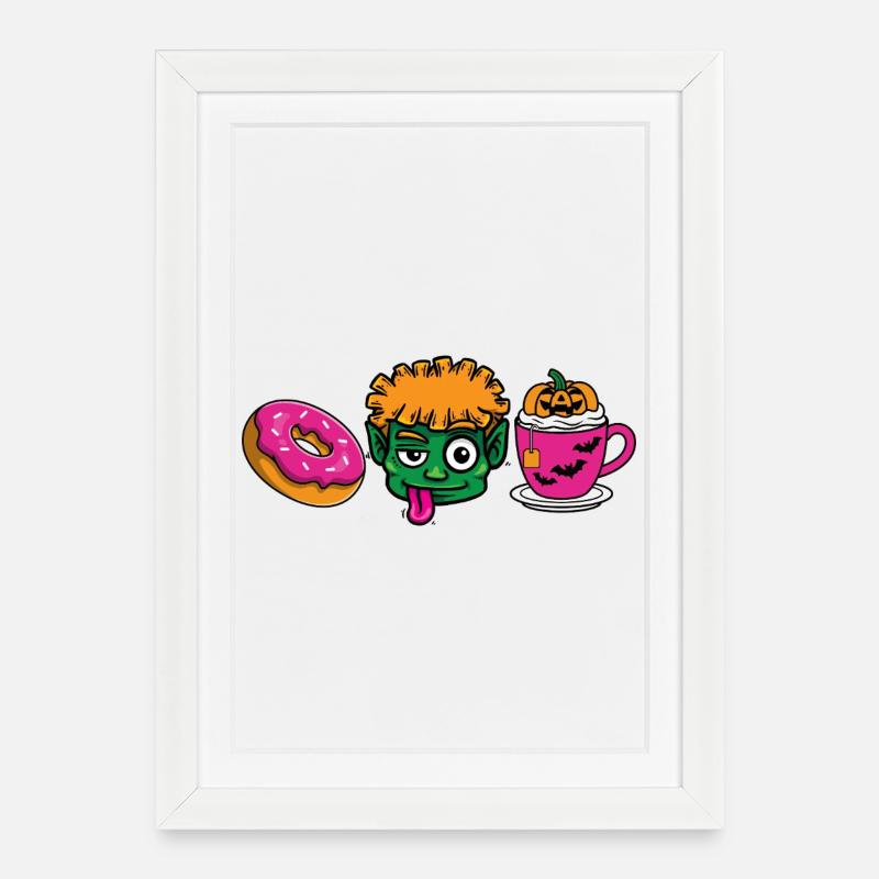 OGRE_TIME - Gerahmtes Poster (27 × 37 cm) - Weiß