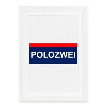 PoloZwei auto wagen Oldtimer oida - Gerahmtes Poster (27 × 37 cm) - Weiß - Vorne
