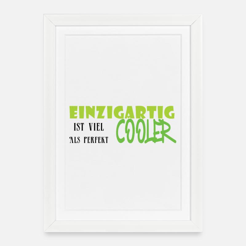 Graffiti exceptionnellement cool - Affiche encadrée (27 × 37 cm) - blanc