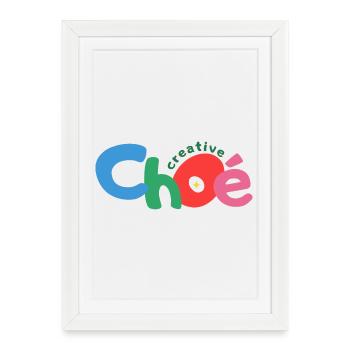 Choe Creative Text - Framed poster (27 × 37 cm) - white - Front