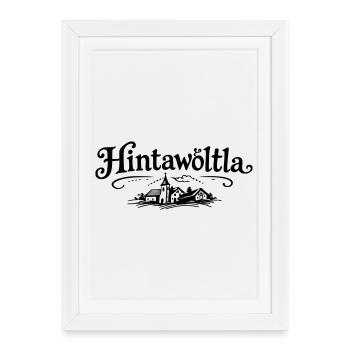 Hintawötla - Framed poster (27 × 37 cm) - white - Front