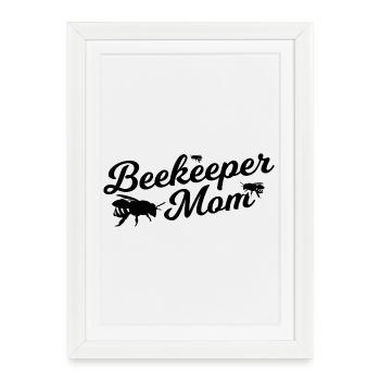 Beekeeper Mother - Framed poster (27 × 37 cm) - white - Front