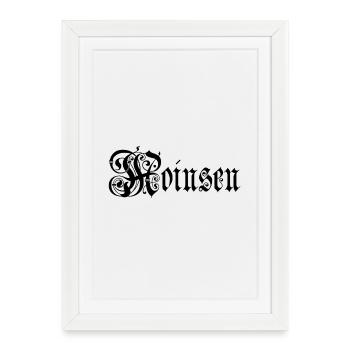 Moinsen! – The original for real Northern Lights - Framed poster (27 × 37 cm) - white - Front