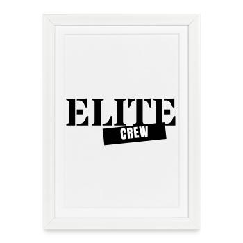 Elite Crew - Team Group Party Squad Member - Framed poster (27 × 37 cm) - white - Front